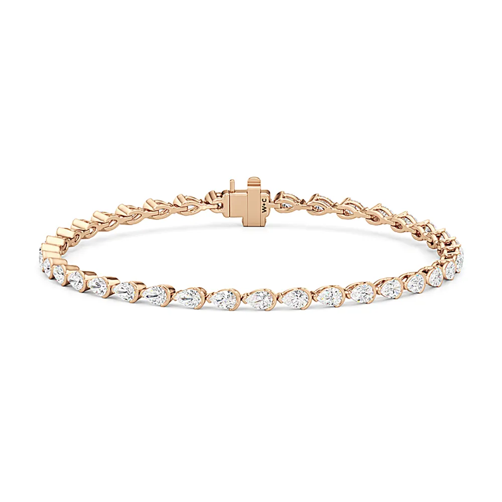 Trailing Pear Tennis Bracelet
