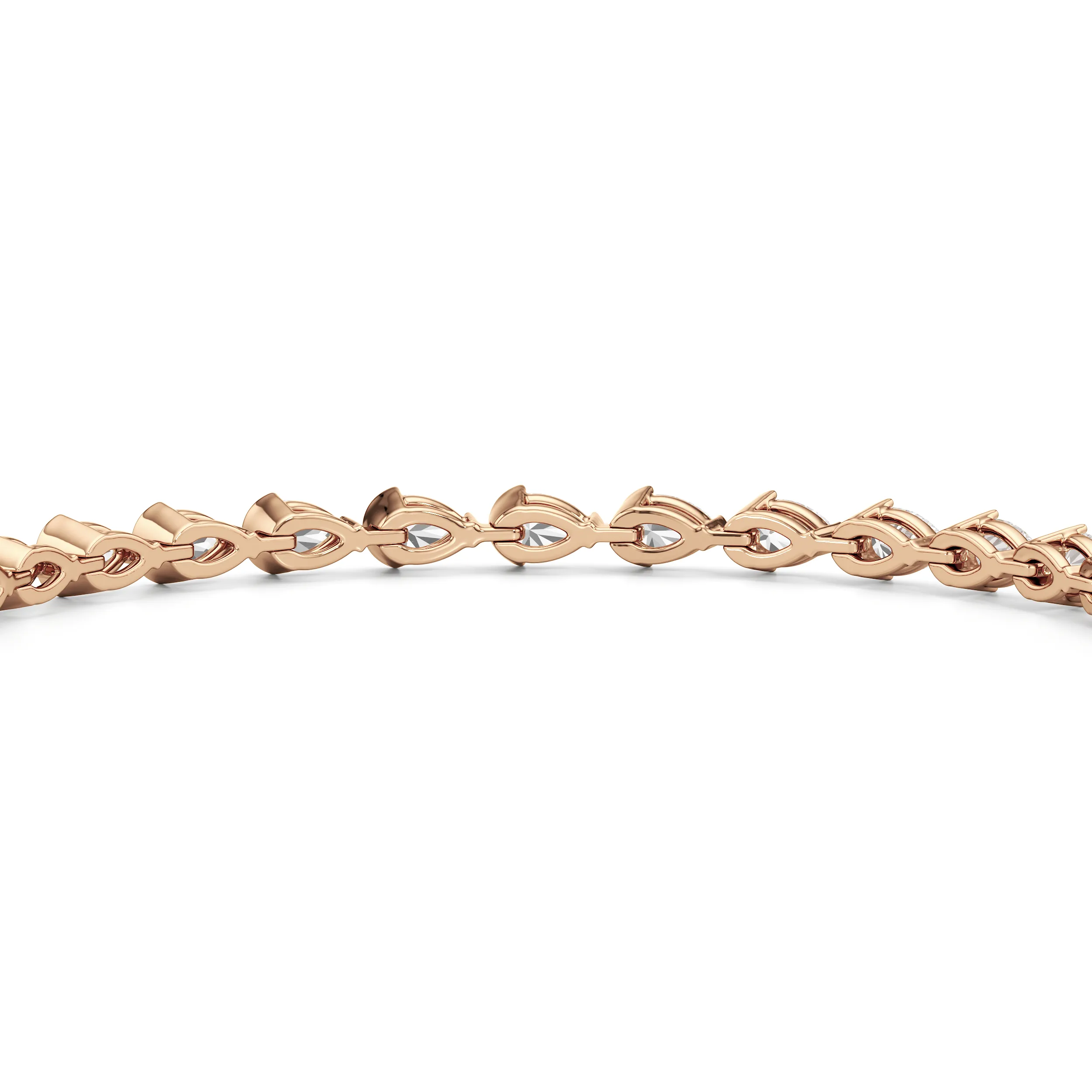 Trailing Pear Tennis Bracelet