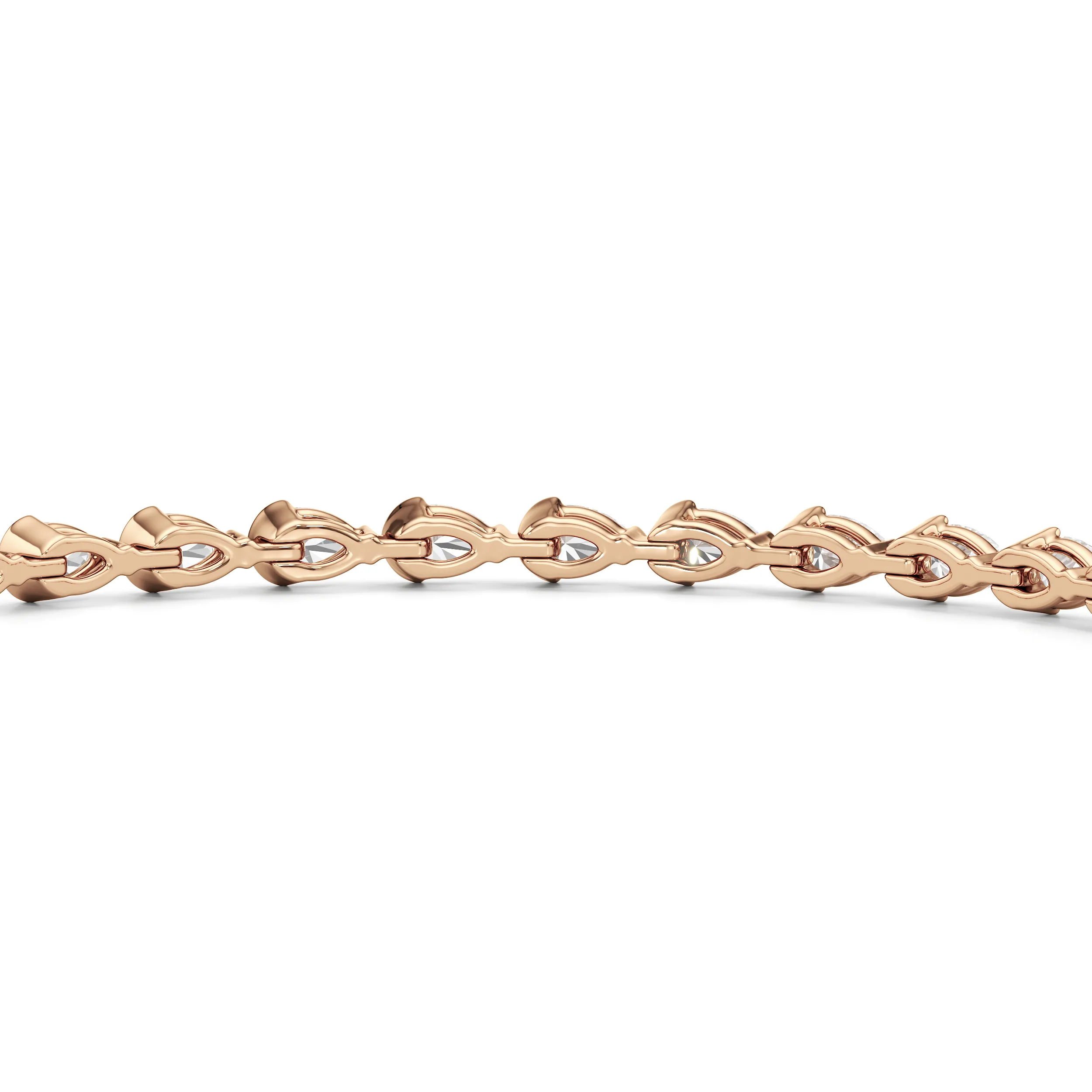 Trailing Pear Tennis Bracelet