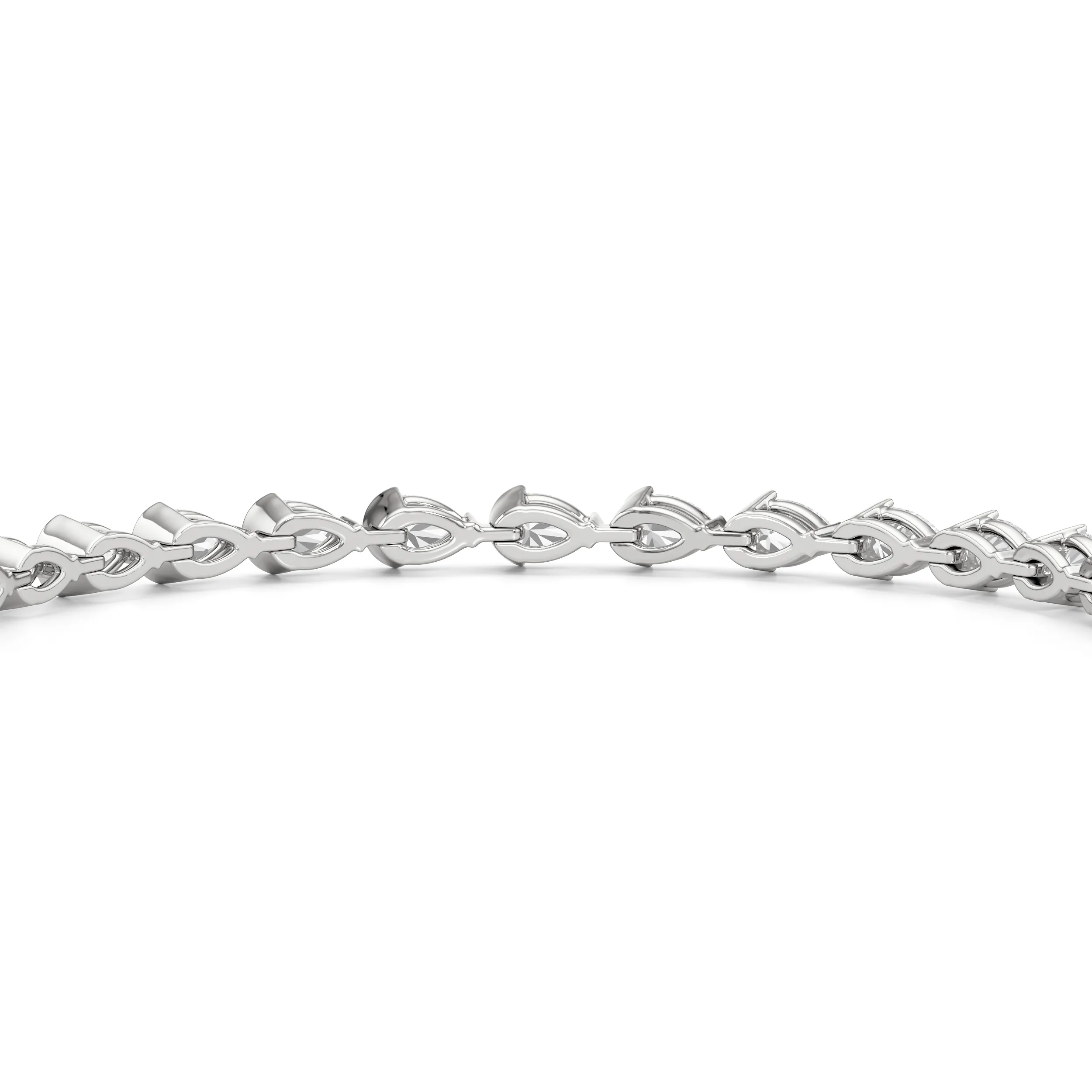 Trailing Pear Tennis Bracelet