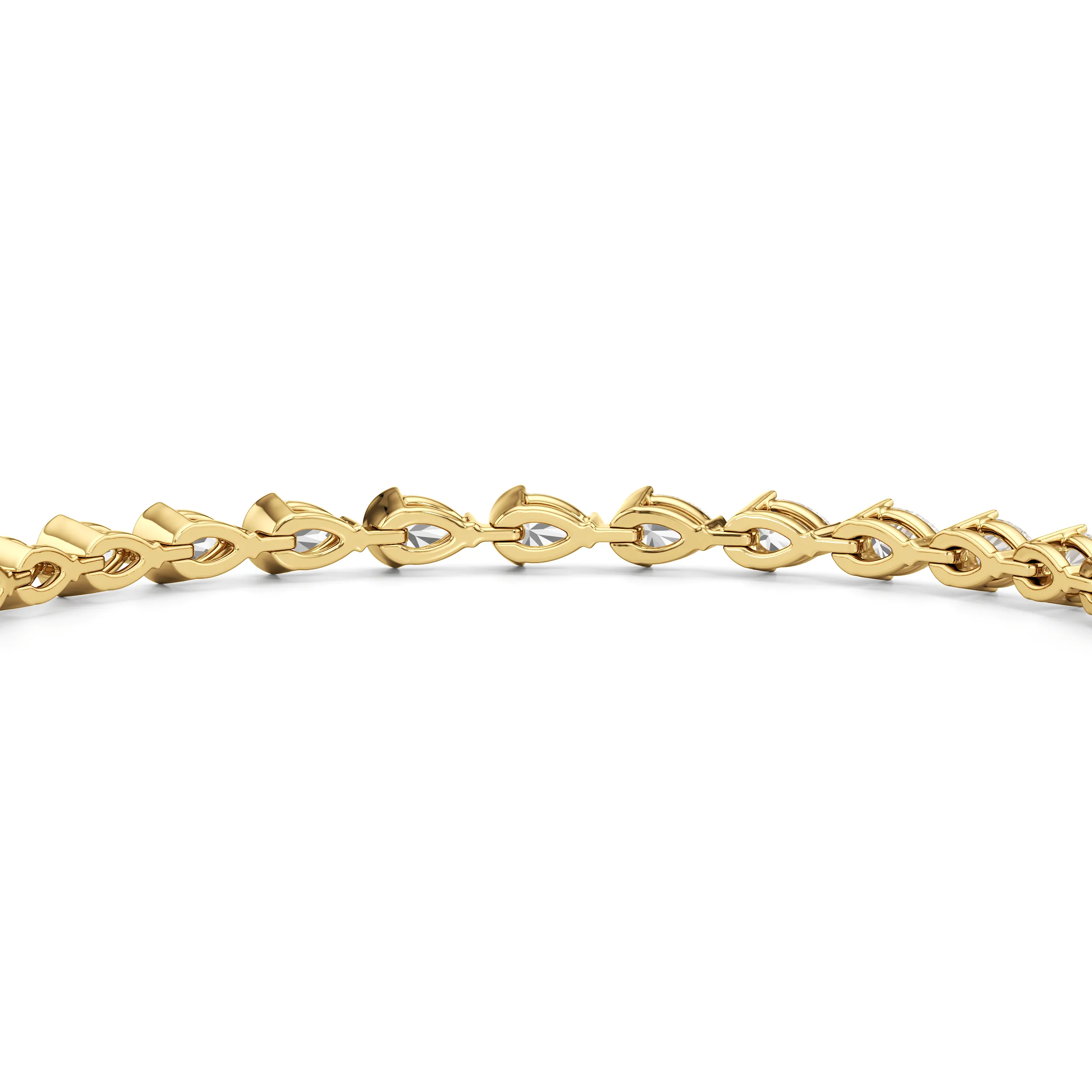 Trailing Pear Tennis Bracelet