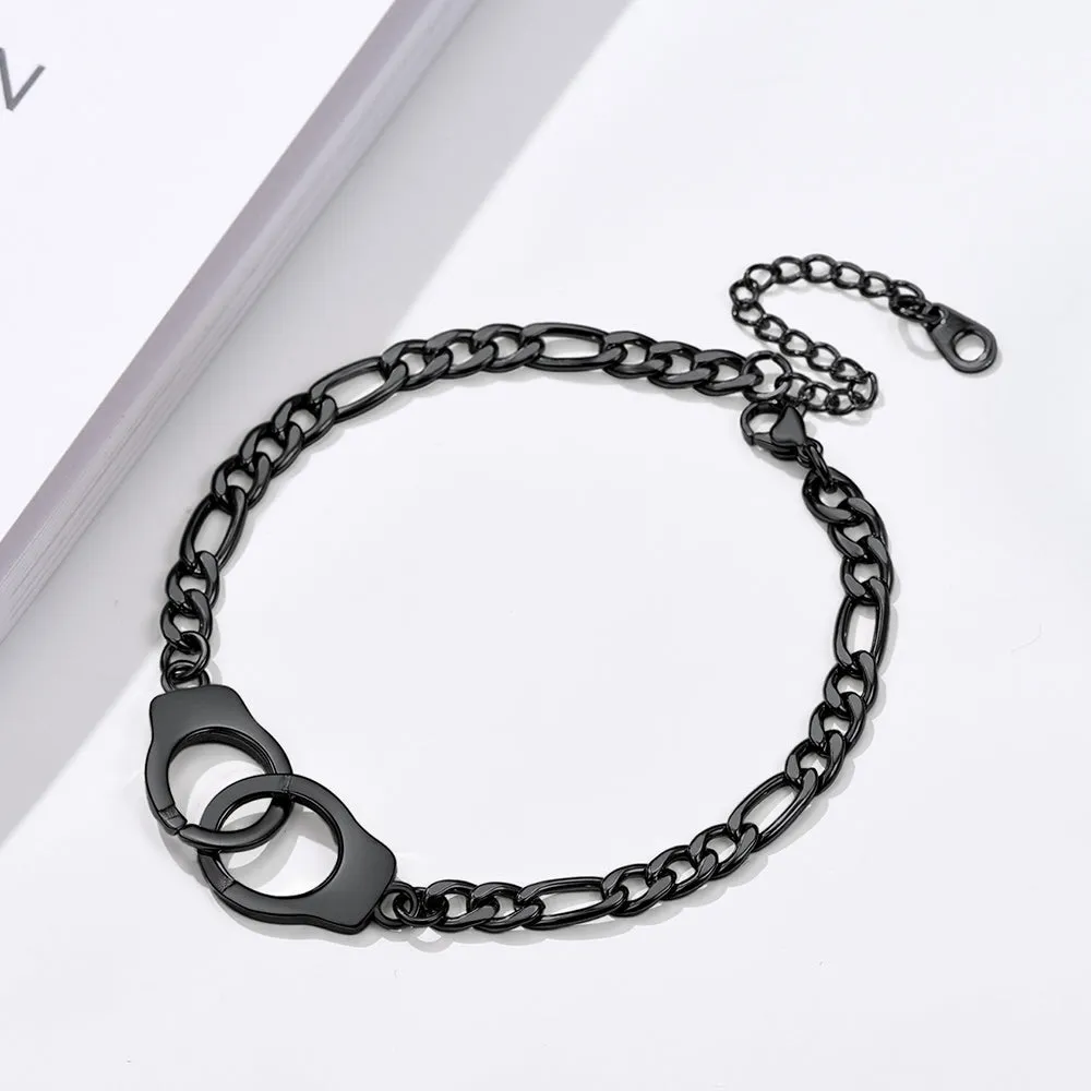 Trendy Handcuffs Design Chain Ankle Bracelet For Women