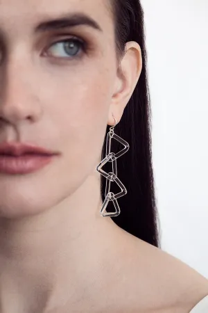 Triangle Chain Earrings