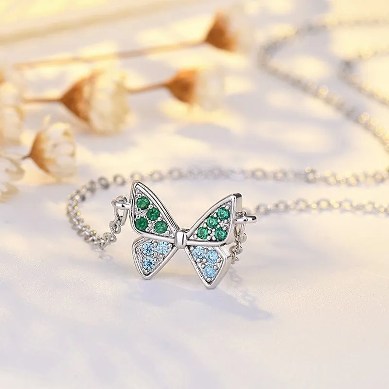 Valentine Butterfly Necklace Romantic Chic Necklace Valentine's Day Gifts for Her