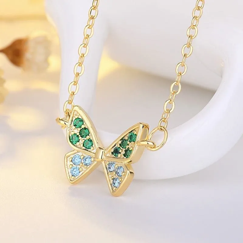 Valentine Butterfly Necklace Romantic Chic Necklace Valentine's Day Gifts for Her
