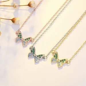 Valentine Butterfly Necklace Romantic Chic Necklace Valentine's Day Gifts for Her
