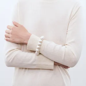 VBARONI Bead Bracelet in Pearl