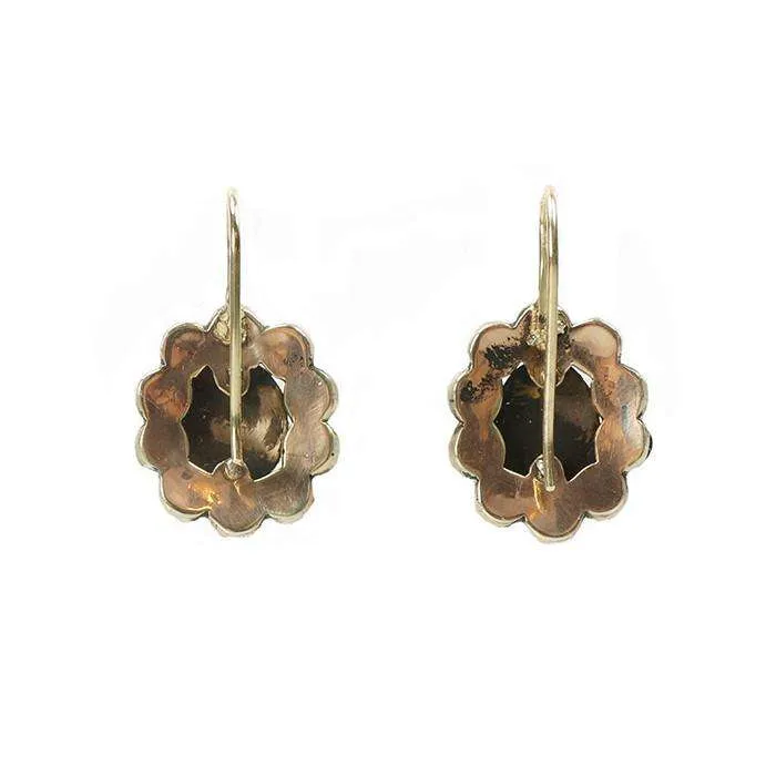 Victorian Bohemian Garnet Earrings