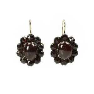 Victorian Bohemian Garnet Earrings