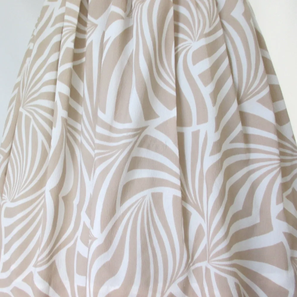 Vintage 50s 60s Modernist Stripe Full Skirt Day Dress M