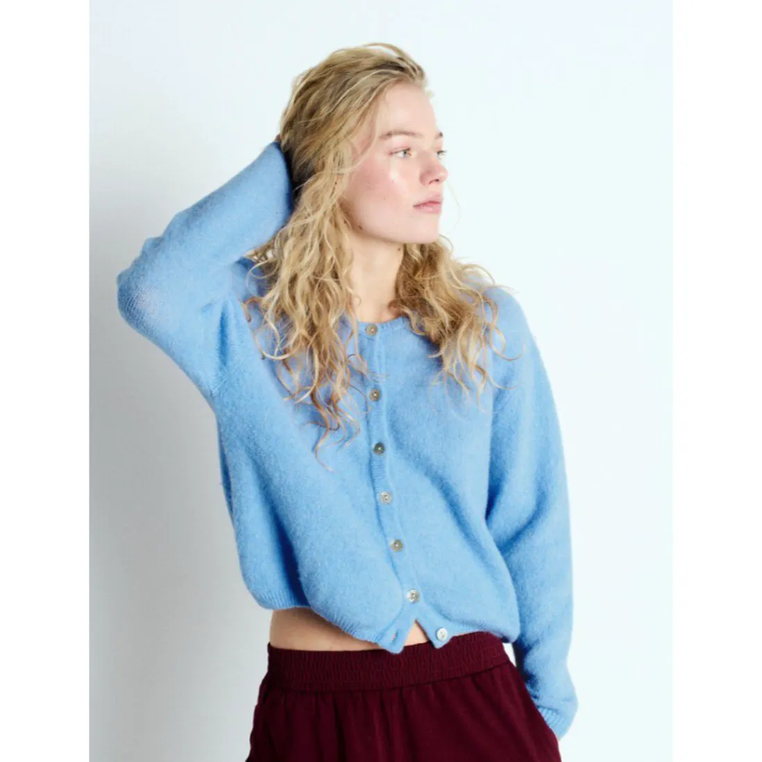 Vitow Cardigan Atmosphere Blue