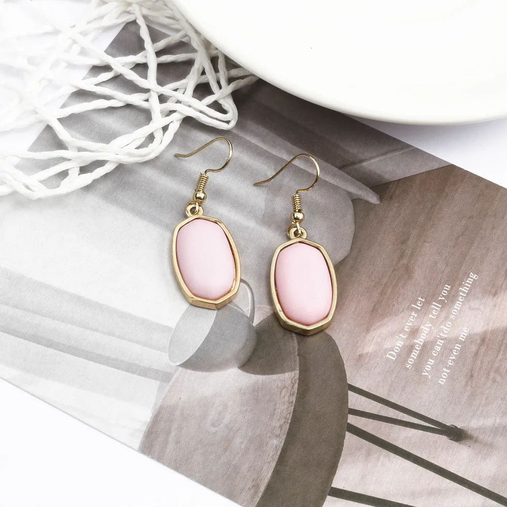 Wholesale Simple Marble Alloy Earrings