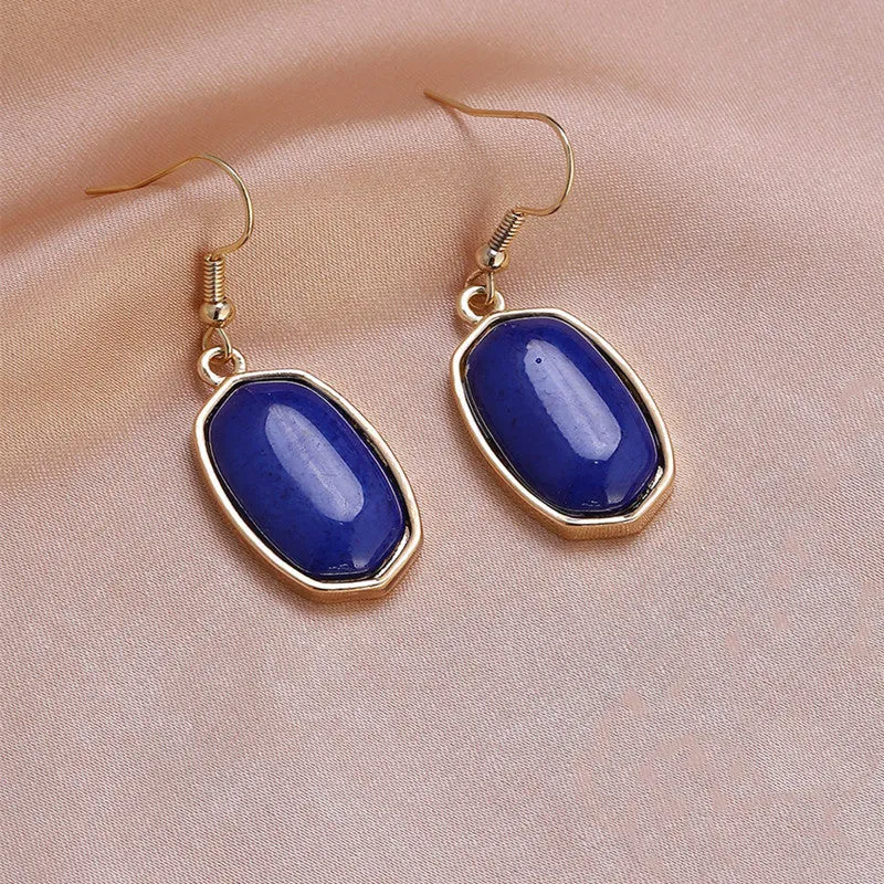 Wholesale Simple Marble Alloy Earrings