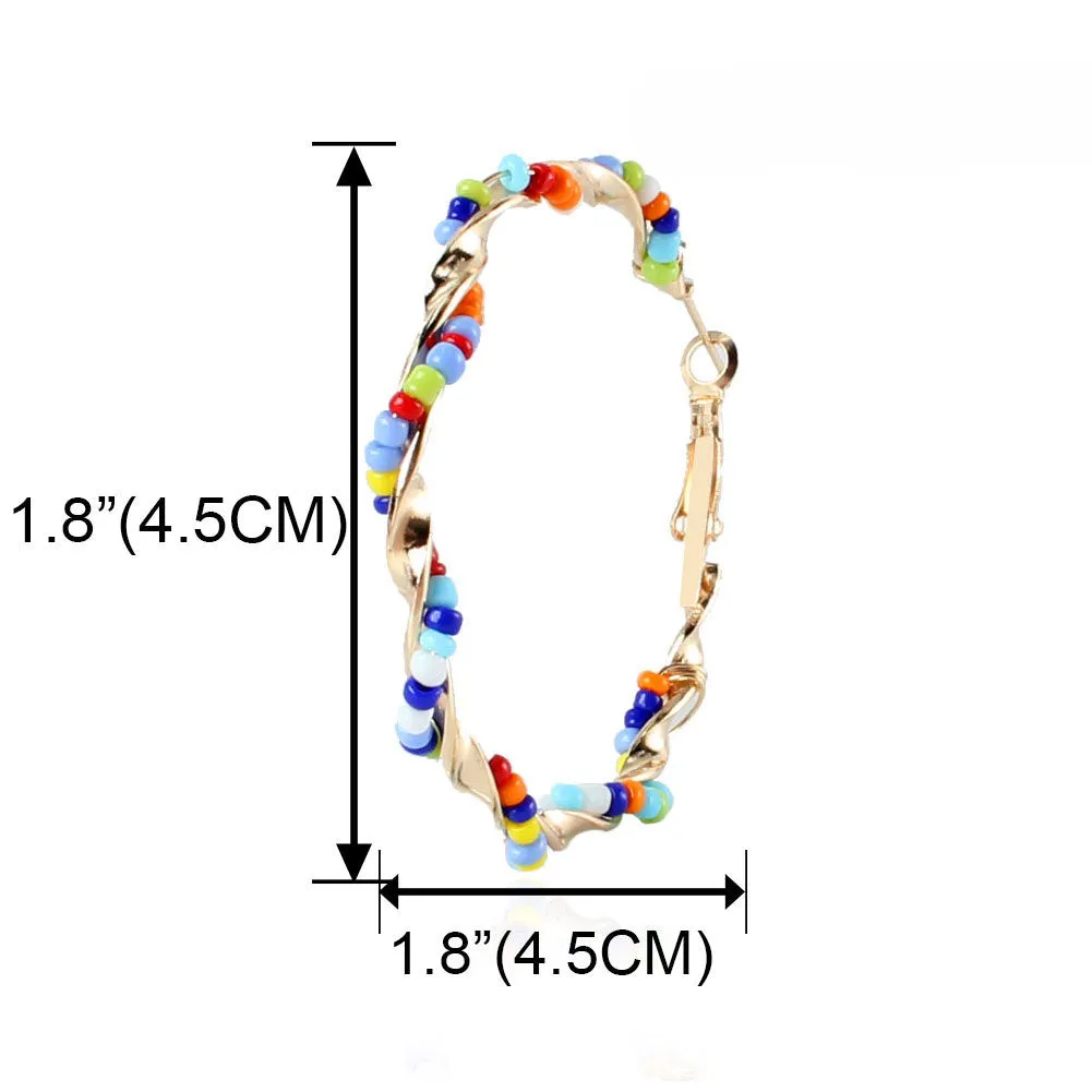Wholesale Vintage Bohemian Style Rice Bead Earrings