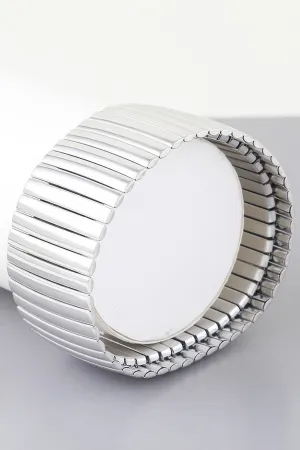 Wide Box Chain Cuff Bracelet