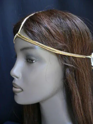 Women Classic Gold Head Body Thin Chain Grecian Circlet
