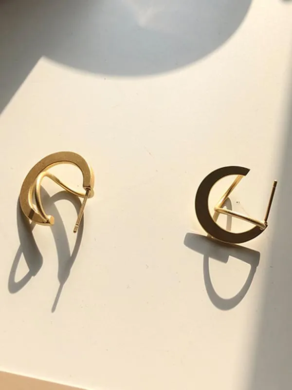 xakxx Simple Matt Earrings