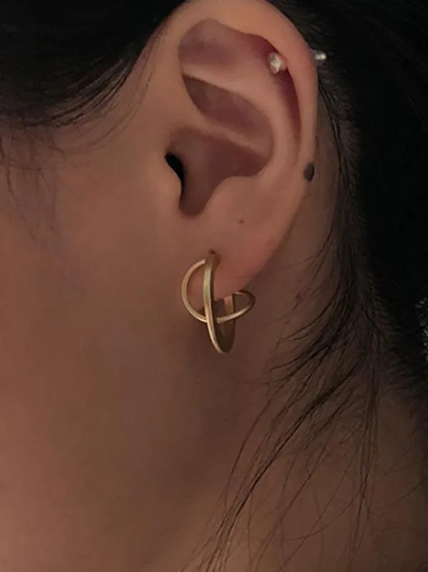 xakxx Simple Matt Earrings